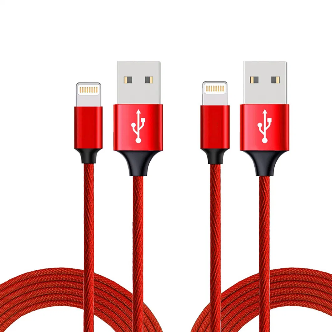 New Fabric Braided Fast Charging Lightning Cable for iPhone iPad Super Durable USB Data Cable for iPhone USB Cable Phone Accessories